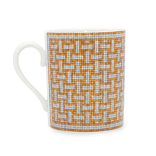 将图像加载到图库查看器中，HERMES Mosaique24 Mug Yellow/Gold/White Porcelain
