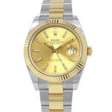 Load image into Gallery viewer, ROLEX Datejust W41mm Stainless Steel K18YG Champagne Dial126333
