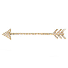 Load image into Gallery viewer, Bijou de M Bijou de M Cupid Earrings Arrow Earring 18K Yellow Gold
