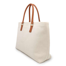 Load image into Gallery viewer, CELINE Horizontal Cabas Tote Natural/Brown190062 Canvas Leather
