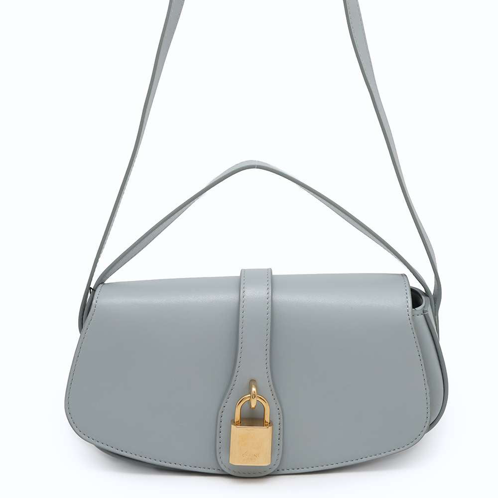 CELINE With StrapClutch Light Blue10I593DQ1.07IC Leather