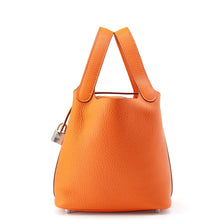 Load image into Gallery viewer, HERMES Picotin Padlock OrangeMiniature Taurillon Clemence Size PM
