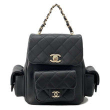 Load image into Gallery viewer, CHANEL Matelasse Backpack BlackAS4399 Caviar Leather Size Small
