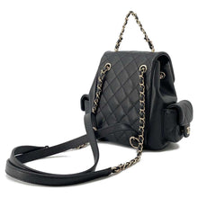 Load image into Gallery viewer, CHANEL Matelasse Backpack BlackAS4399 Caviar Leather Size Small
