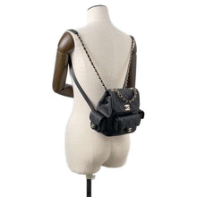 Load image into Gallery viewer, CHANEL Matelasse Backpack BlackAS4399 Caviar Leather Size Small
