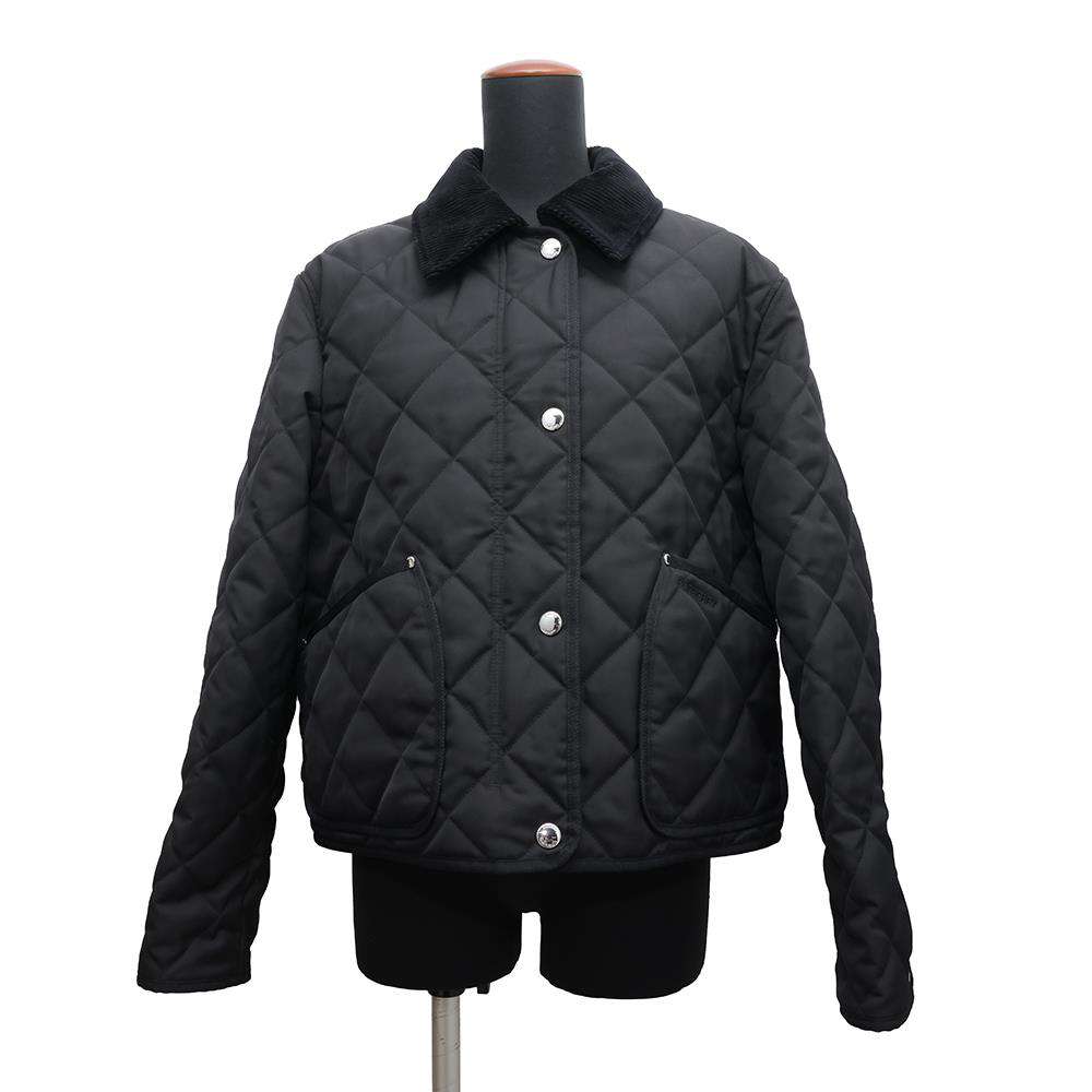 BURBERRY Diamond Quilted Blouson Size M Black8055131 Polyester100%