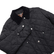 将图像加载到图库查看器中，BURBERRY Diamond Quilted Blouson Size M Black8055131 Polyester100%
