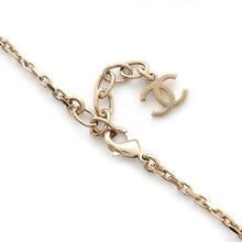 Load image into Gallery viewer, CHANEL CC Logo/Pearl Bracelet Gold Gold Plated Faux Pearl
