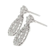 Load image into Gallery viewer, HARRY WINSTON Loop Earrings Size MediumEADPRDMDLP Pt950
