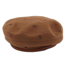 将图像加载到图库查看器中，HERMES Saint-HonoreBag Charm Beret Size 58 Brown Cashmere100%
