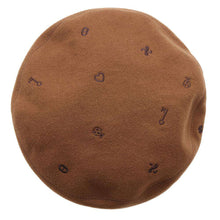 Load image into Gallery viewer, HERMES Saint-HonoreBag Charm Beret Size 58 Brown Cashmere100%
