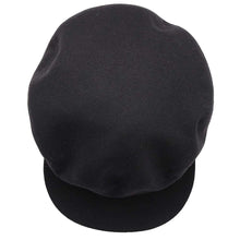 将图像加载到图库查看器中，HERMES Chaine d&#39;Ancre Cap Size 58 Black Cashmere100%
