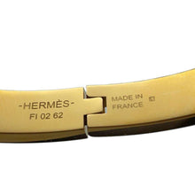 Load image into Gallery viewer, HERMES Mini Clic Chaine d&#39;Ancre Bracelet Black Metal Enamel
