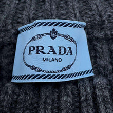 将图像加载到图库查看器中，PRADA sweater Size 42 Gray/BlackP24R1P Wool 70% Cashmere30% Nylon100%
