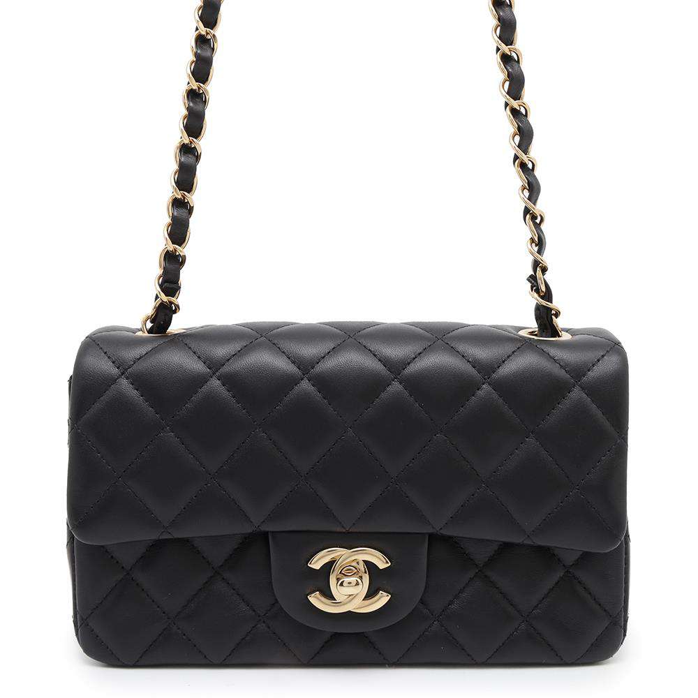 CHANEL Mini Matelasse ChainShoulder BlackA69900 Lambskin