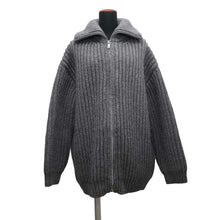 将图像加载到图库查看器中，PRADA Zip-up cardigan Size 42 GrayP25L25 Wool 100%
