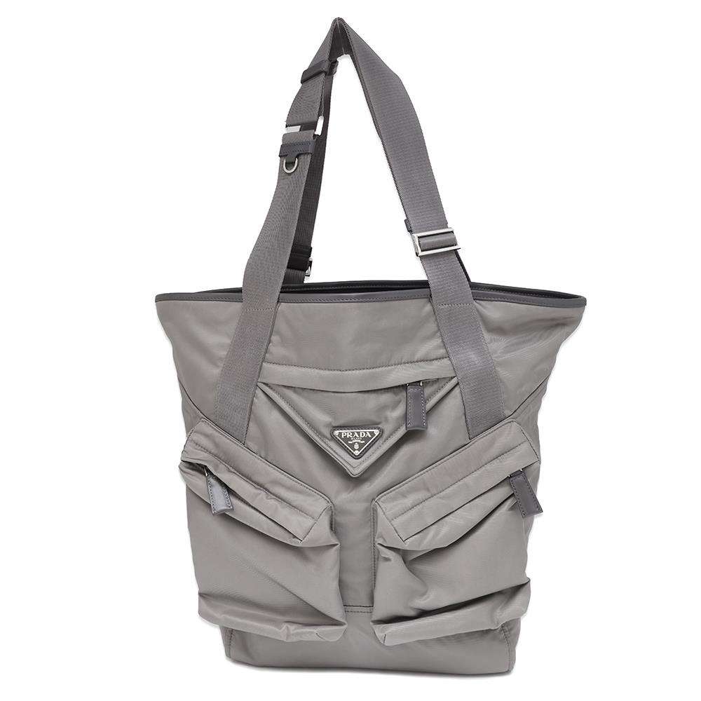 PRADA Tote Bag Gray2VG120 Nylon