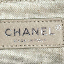 Load image into Gallery viewer, CHANEL Deauville shopping bag Blue GrayAS3257 Mix Fiber Size Small
