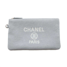 Load image into Gallery viewer, CHANEL Deauville shopping bag Blue GrayAS3257 Mix Fiber Size Small
