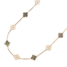 Load image into Gallery viewer, Van Cleef &amp; Arpels Vintage Alhambra Necklace 20 motifs Gray shellVCARP2R000 18K Pink Gold
