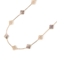 Load image into Gallery viewer, Van Cleef &amp; Arpels Vintage Alhambra Necklace 20 motifs Gray shellVCARP2R000 18K Pink Gold
