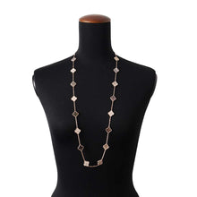 Load image into Gallery viewer, Van Cleef &amp; Arpels Vintage Alhambra Necklace 20 motifs Gray shellVCARP2R000 18K Pink Gold
