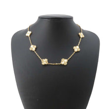 将图像加载到图库查看器中，Van Cleef &amp; Arpels Vintage Alhambra Necklace 10 Motifs GuillocheVCARP3JJ00 18K Yellow Gold
