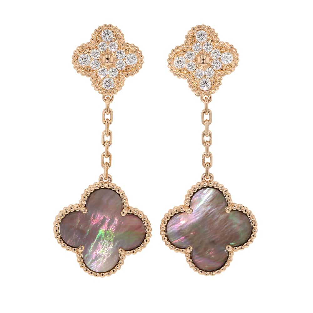 Van Cleef & Arpels Magic Alhambra Earring 2 MotifVCARP2R200 18K Pink Gold