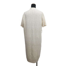 将图像加载到图库查看器中，HERMES H motif short sleeve knit dress Size 38 Cream4E2522D3 Wool 100%
