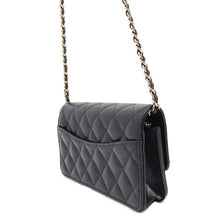 Load image into Gallery viewer, CHANEL Timeless Classics Chain Wallet BlackAP3744 Caviar Leather
