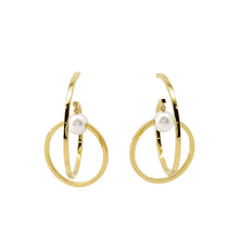 将图像加载到图库查看器中，TASAKI Kinetic EarringsE-4144-18KYG 18K Yellow Gold
