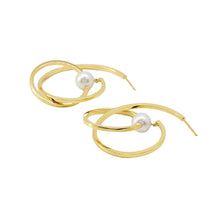 将图像加载到图库查看器中，TASAKI Kinetic EarringsE-4144-18KYG 18K Yellow Gold
