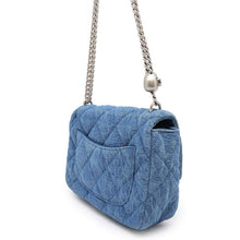 Load image into Gallery viewer, CHANEL Camellia Shoulder Bag BlueAS3829 Denim
