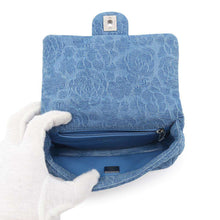 Load image into Gallery viewer, CHANEL Camellia Shoulder Bag BlueAS3829 Denim
