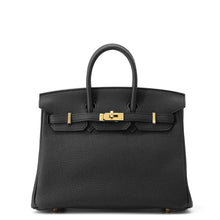 将图像加载到图库查看器中，HERMES Birkin Black Togo Leather Size 25
