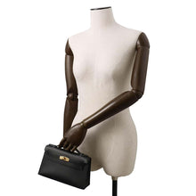 Load image into Gallery viewer, HERMES PochetteKelly Black Swift Leather
