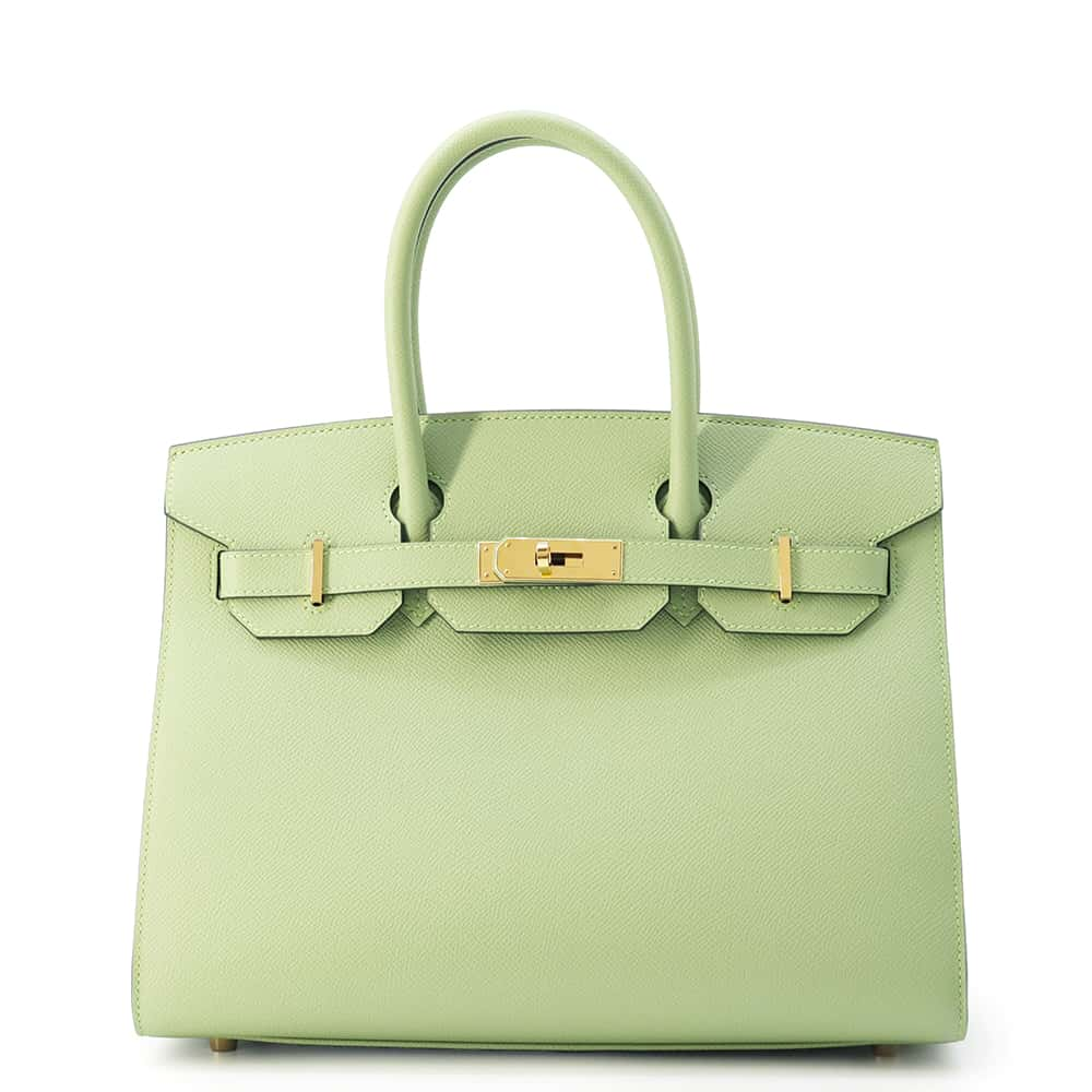 HERMES Birkin Sellier Vert cricket Epsom Size 30