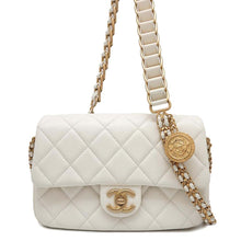 Load image into Gallery viewer, CHANEL Mini Materasse Chain Shoulder WhiteAS2528 Caviar Leather
