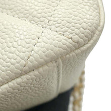 Load image into Gallery viewer, CHANEL Mini Materasse Chain Shoulder WhiteAS2528 Caviar Leather
