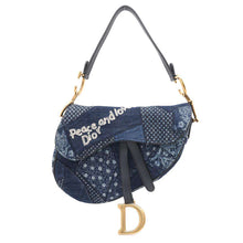 Load image into Gallery viewer, Dior Saddle bag Blue Denim
