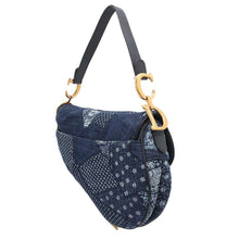 Load image into Gallery viewer, Dior Saddle bag Blue Denim
