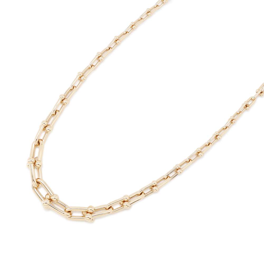 TIFFANY&Co. Hardware Graduated Link Necklace63008958 18K Pink Gold