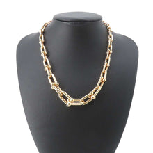 Load image into Gallery viewer, TIFFANY&amp;Co. Hardware Graduated Link Necklace63008958 18K Pink Gold
