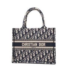 Load image into Gallery viewer, Dior Book tote NavyM1265ZRIW Canvas Size Small
