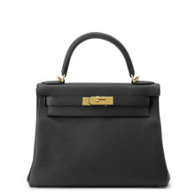 Load image into Gallery viewer, HERMES Kelly Retourne Black Togo Leather Size 28
