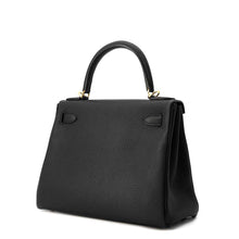 Load image into Gallery viewer, HERMES Kelly Retourne Black Togo Leather Size 28
