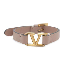 Load image into Gallery viewer, Valentino Garavani Logo Bracelet PinkZW2J0C44ZXL Leather
