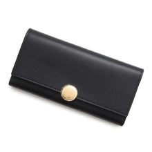 Load image into Gallery viewer, LOEWE Pebble Continental Wallet BlackCANBACWX01 Shiny Nappa Calf Leather
