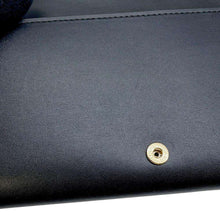 Load image into Gallery viewer, LOEWE Pebble Continental Wallet BlackCANBACWX01 Shiny Nappa Calf Leather
