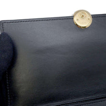 Load image into Gallery viewer, LOEWE Pebble Continental Wallet BlackCANBACWX01 Shiny Nappa Calf Leather
